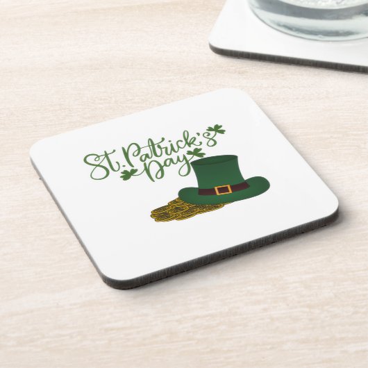 St. Patrick's Day Hard Plastic Coaster コースター (左側)