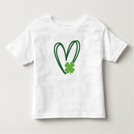 St. Patrick's Day Heart Design T-shirt トドラーTシャツ