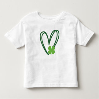 St. Patrick's Day Heart Design T-shirt トドラーTシャツ
