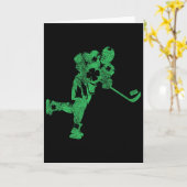 St Patrick's Day Hockey Irish Boys Saint Paddy's S カード (黄色い花)
