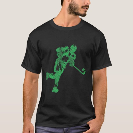 St Patrick's Day Hockey Irish Boys Saint Paddy's S Tシャツ (正面)