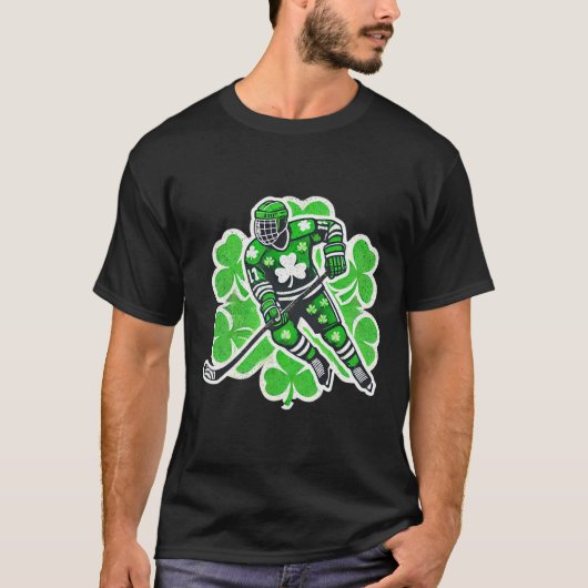 St Patrick's Day Hockey Irish Boys Saint Paddy's S Tシャツ (正面)