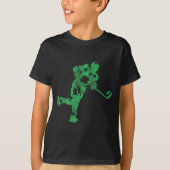 St Patrick's Day Hockey Irish Boys Saint Paddy's S Tシャツ (正面)