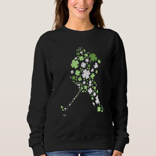 St Patricks Day Hockey Irish Boys Saint Paddy's Sh スウェットシャツ (正面)