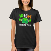 St Patrick's Day Ireland Flag Beer IRISH DRINKING Tシャツ (正面)