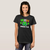 St Patrick's Day Ireland Flag Beer IRISH DRINKING  Tシャツ (正面フル)