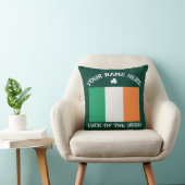 St Patrick's Day Ireland Flag Custom Name Shamrock クッション (椅子)