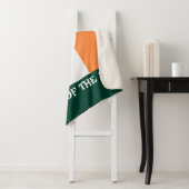 St Patrick's Day Ireland Flag Custom Name Shamrock シェルパブランケット (インサイチュ)