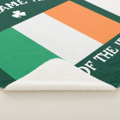 St Patrick's Day Ireland Flag Custom Name Shamrock シェルパブランケット (3/4)