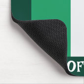 St Patrick's Day Ireland Flag Custom Name Shamrock マウスパッド (コーナー)