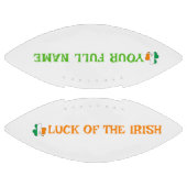 St Patrick's Day Ireland Flag Shamrock Custom Name アメリカンフットボール (パネル)