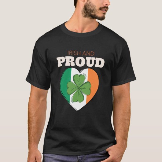 St Patricks Day Ireland Irish And Proud Ireland Fl Tシャツ (正面)