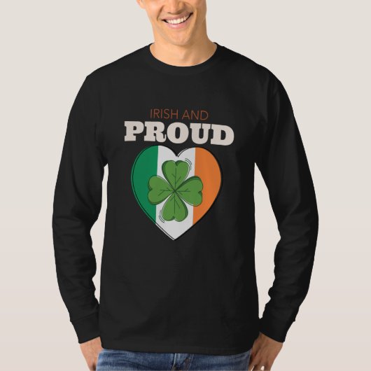 St Patricks Day Ireland Irish And Proud Ireland Fl Tシャツ (正面)