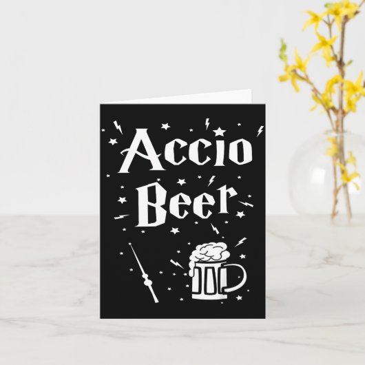 St. Patrick's Day Iri-shirt - Accio Beer Funny Tee カード (黄色い花)