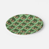 St. Patrick's Day Irish AF Irish Marquee Lights ペーパープレート (アングル)