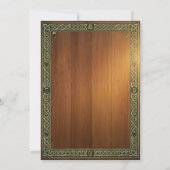 St Patricks Day Irish Celebration Birthday Party 招待状 (裏面)