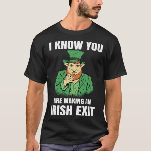 St Patricks Day Irish Exit St Patricks Tシャツ (正面)
