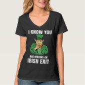 St Patricks Day Irish Exit  St Patricks Tシャツ (正面)