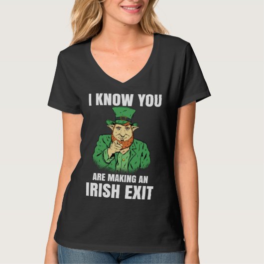 St Patricks Day Irish Exit St Patricks Tシャツ (正面)