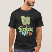 St Patricks Day Irish Let's Get Lucked Up Funny Sh Tシャツ (正面)