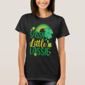 St Patricks Day Irish Sassy Little Lassie Funny Pa Tシャツ (正面)
