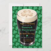 St Patricks Day Irish Shamrocks And Shenanigans 招待状 (正面)