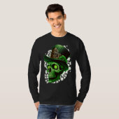 St Patrick's Day Irish skeleton leprechaun  2 Tシャツ (正面フル)