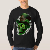 St Patrick's Day Irish skeleton leprechaun  2 Tシャツ (正面)