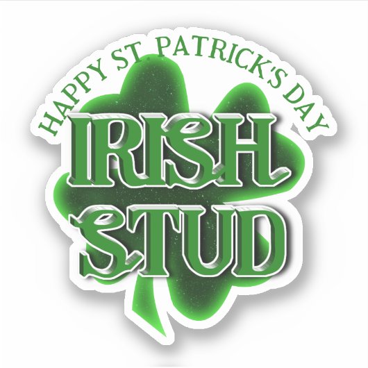 St. Patrick's Day Irish Stud シール (正面)