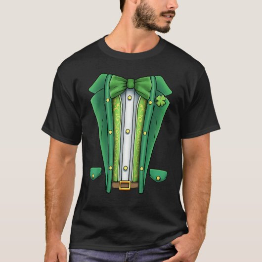 St Patricks Day Irish Tuxedo Childs Leprechaun Cos Tシャツ (正面)