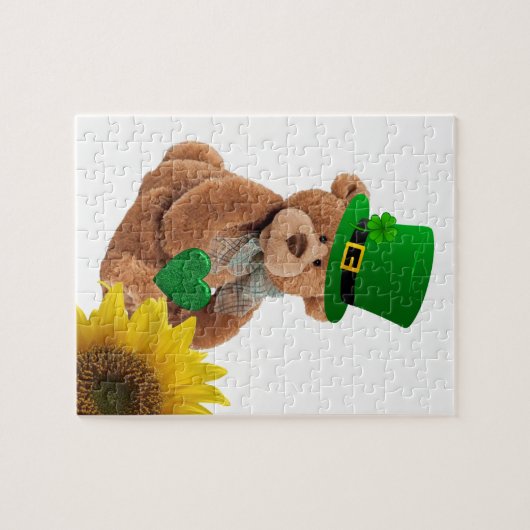 St. Patrick's Day Jigsaw Puzzle Teddy Bear ジグソーパズル (横)