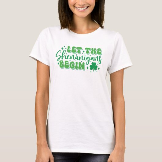 St Patrick's Day Laughs! Crowd Pleaser Fun Tシャツ (正面)