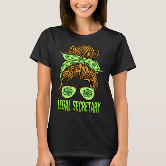 St Patricks Day Legal Secretary Tシャツ (正面)