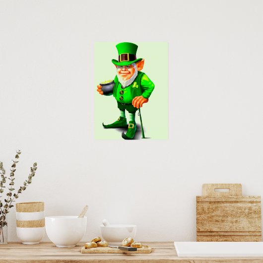 ST. PATRICK'S DAY LEPRECHAUN   ポスター (キッチン)