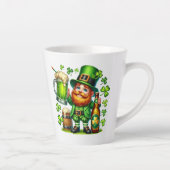 St. Patrick's Day Leprechaun Beer Design-65218 カフェラテマグ (右)
