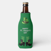 St Patrick's Day Leprechaun Green ボトルクーラー (ボトル正面)
