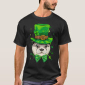 St Patrick's Day Leprechaun Otter Shamrock Otter I Tシャツ (正面)