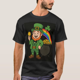 St. Patricks Day Leprechaun Rainbow Pot of Gold  Tシャツ