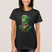 St Patrick's Day Leprechaun Skull With Beard Tシャツ (正面)