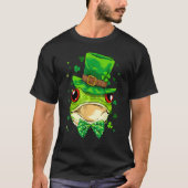 St Patrick's Day Leprechaun Toad Frog C Shamrock I Tシャツ (正面)