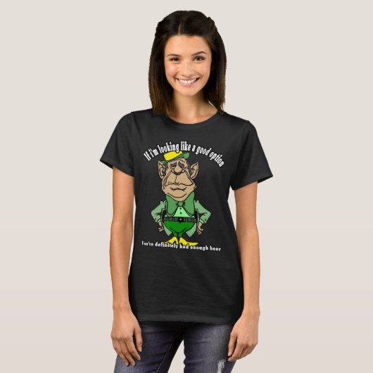 St. Patrick's Day Leprechaun Weighing Options Tシャツ (正面フル)