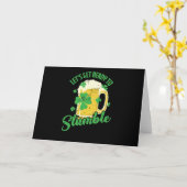 St. Patricks Day Let`s get Ready to Stumble カード (黄色い花)