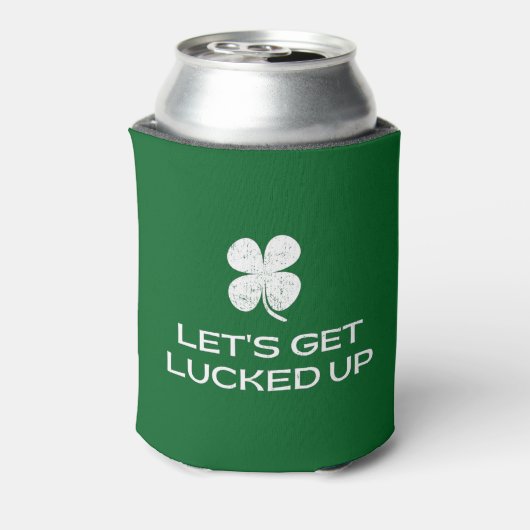 St. Patrick's Day Let's Get Lucked Up 缶クーラー (缶裏面)