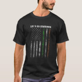 St Patrick's Day Let's Go Branson Brandon USA Iris Tシャツ (正面)