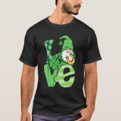 St Patrick's Day Love Gnomes Shamrock Horseshoe Ir Tシャツ (正面)