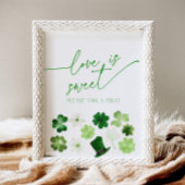 St. Patricks Day Love is Sweet Take a Treat Buffet 台座サイン