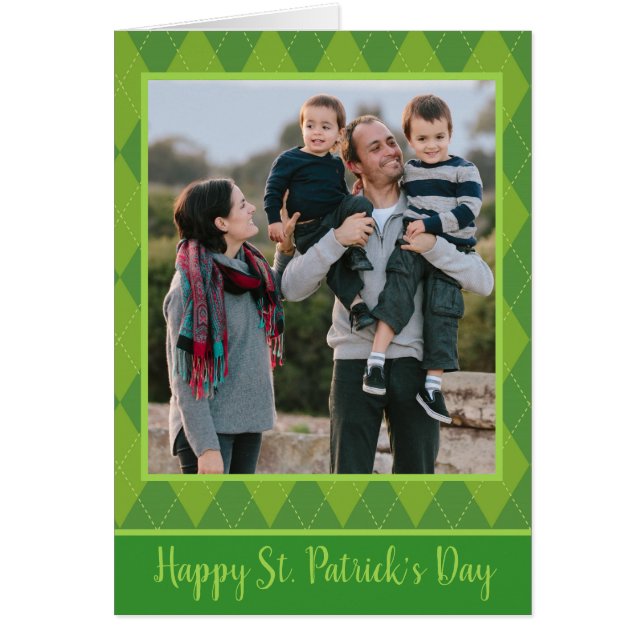 St. Patrick's Day Luckあなたの写真を挿入 (正面)