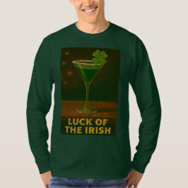 St. Patrick's Day Luck Of The Irish Clover Martini Tシャツ
