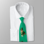 St Patrick's Day Lucky Cat Green  ネクタイ (タイ)