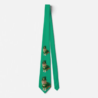 St Patrick's Day Lucky Cat Green  ネクタイ